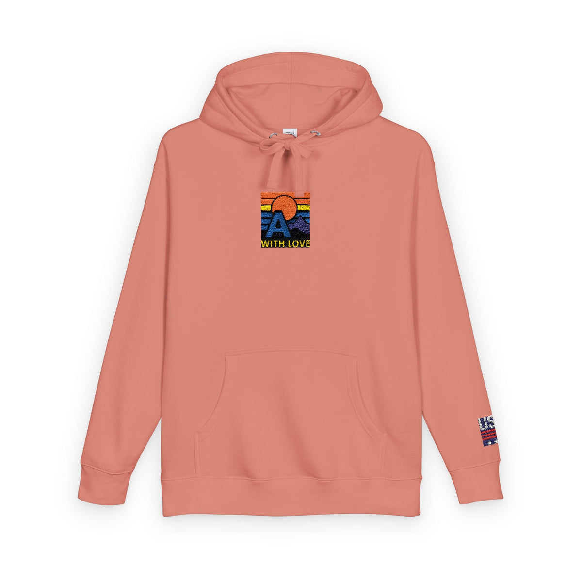 Colorful Mountain Unisex Fleece Hoodie, Cozy Sweatshirt, Casual Outfit, Gift for Nature Lovers, Fall Fashion Printify