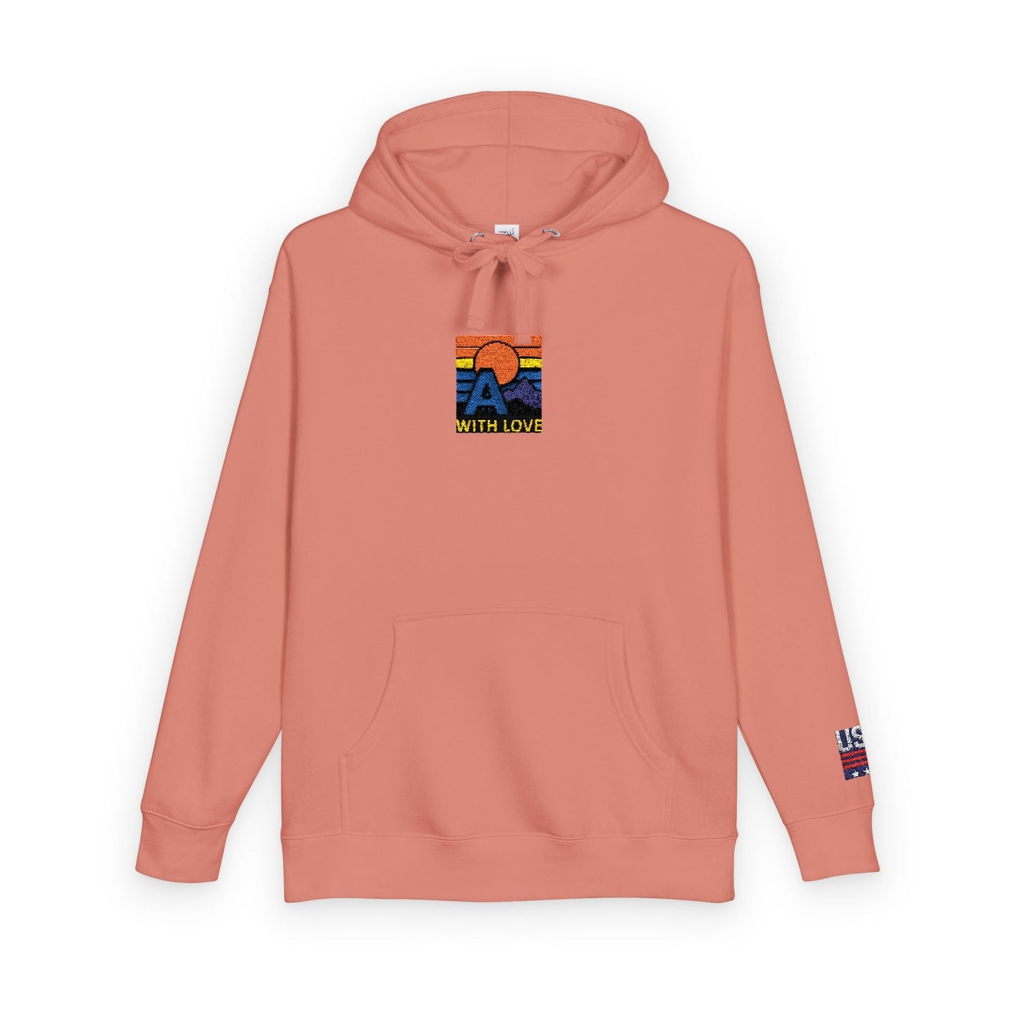 Colorful Mountain Unisex Fleece Hoodie, Cozy Sweatshirt, Casual Outfit, Gift for Nature Lovers, Fall Fashion Printify