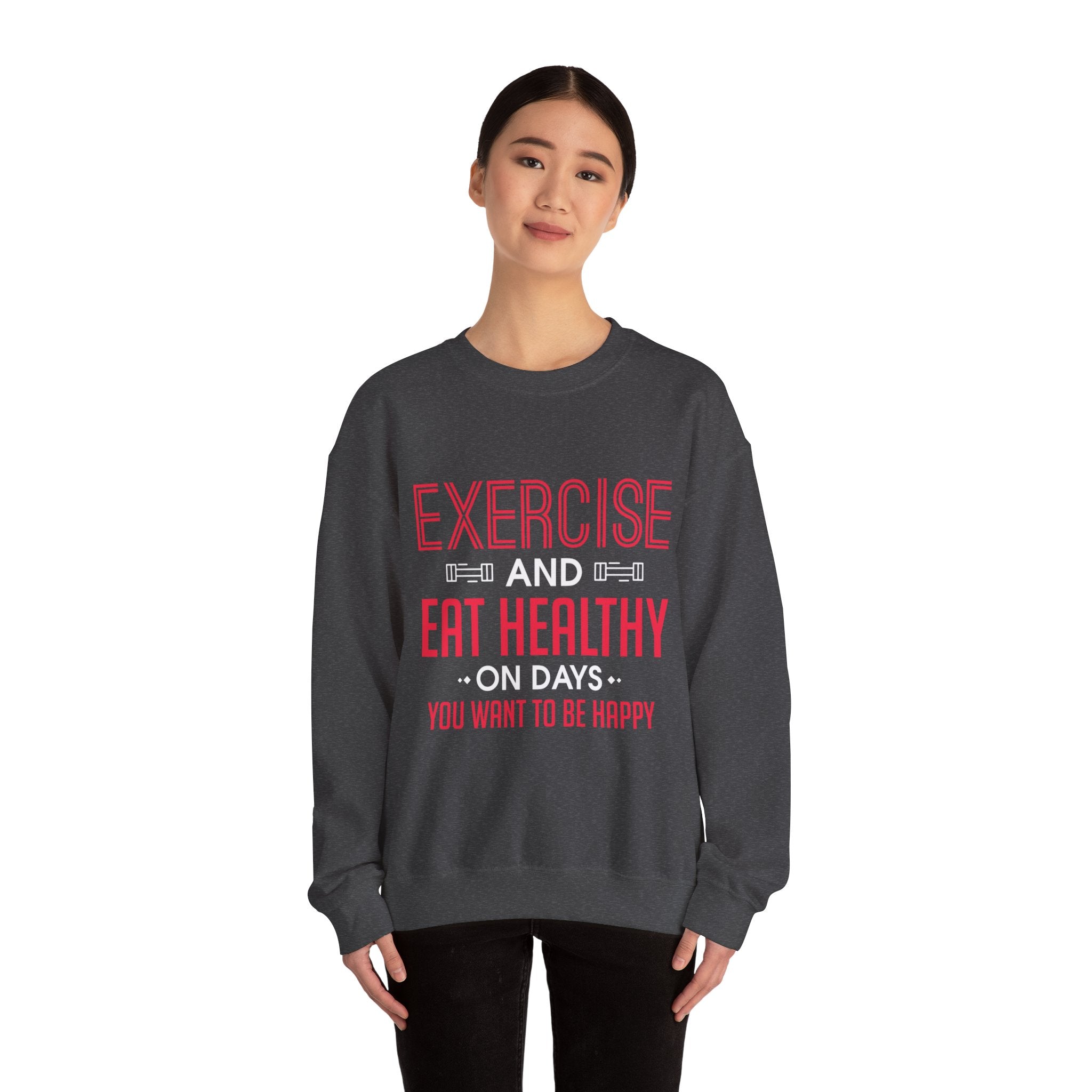 Seulement faire de l’exercice et manger sainement Sweatshirt unisexe 