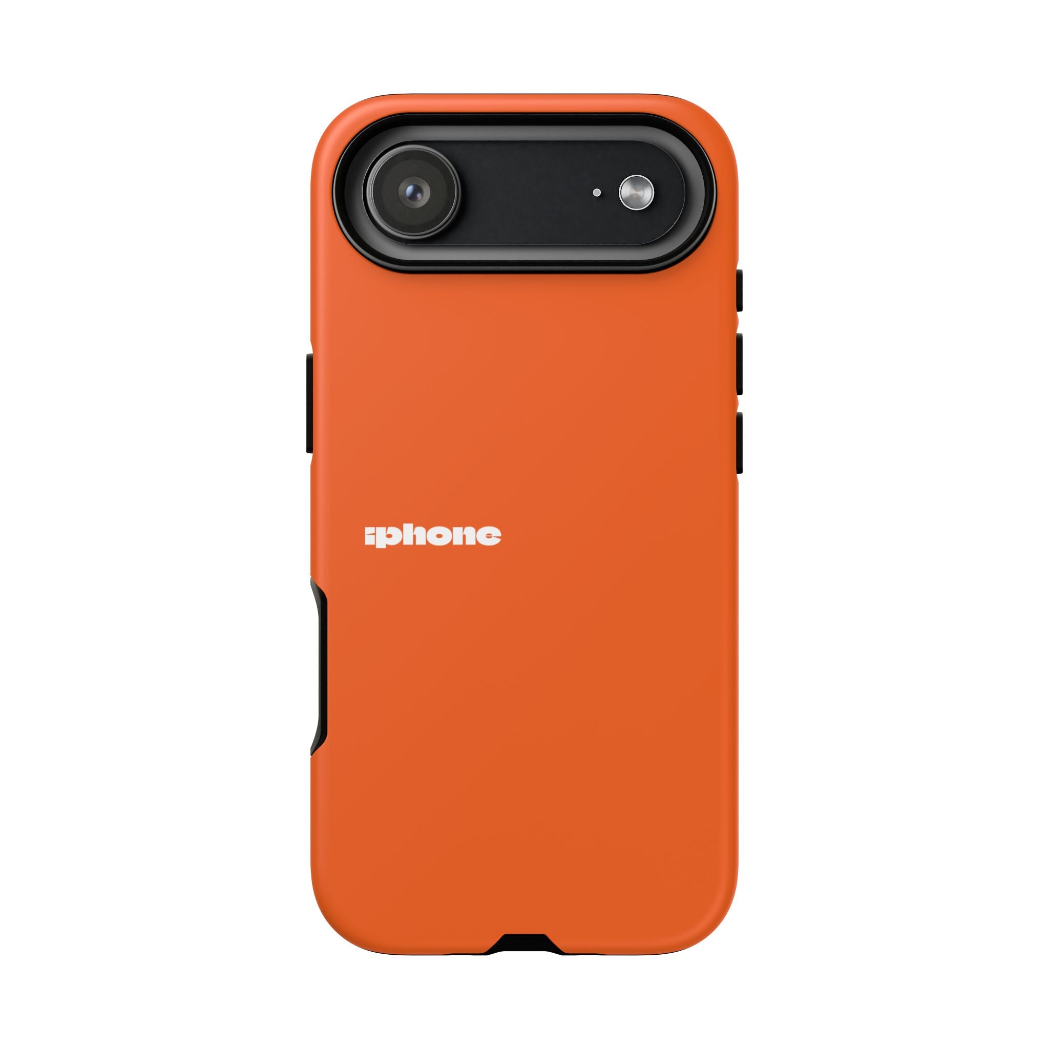 Vibrant Tough Phone Case, Durable Cover for Protection, Gift for Tech Lovers, Holiday Accessory, Orange Sleek Design