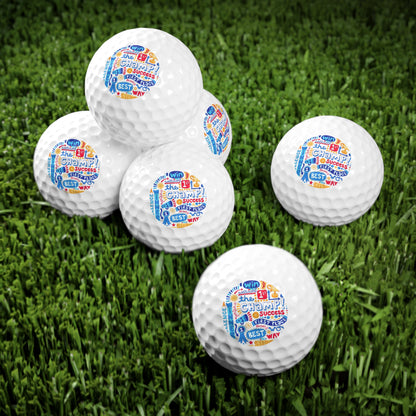 Golf Balls, Amorx Design, 6pcs