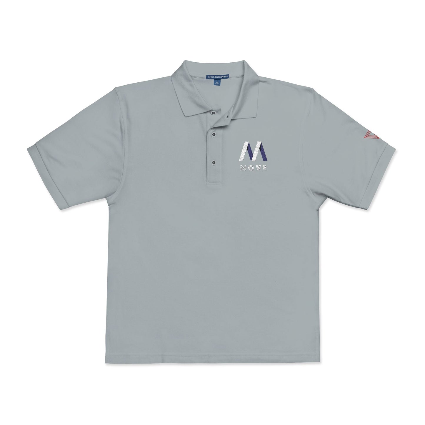 Stylish Unisex Polo Shirt with Triangle Embroidery, Casual Wear, Gift for Him/Her, Perfect for Work, Weekend, Sports, Events Printify