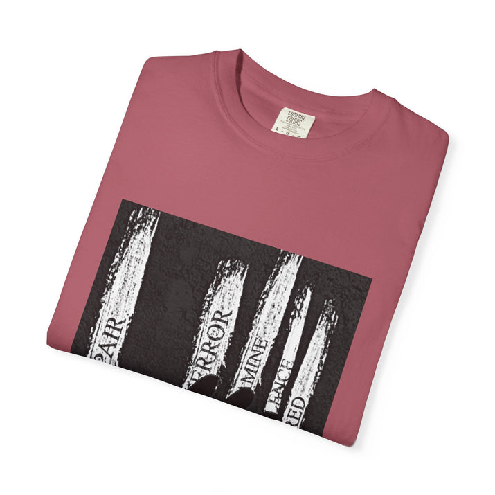 Garment-Dyed T-shirt, Unisex Black Graphic Tee, Motivational Shirt, Casual Streetwear, Perfect Gift for Friends Printify