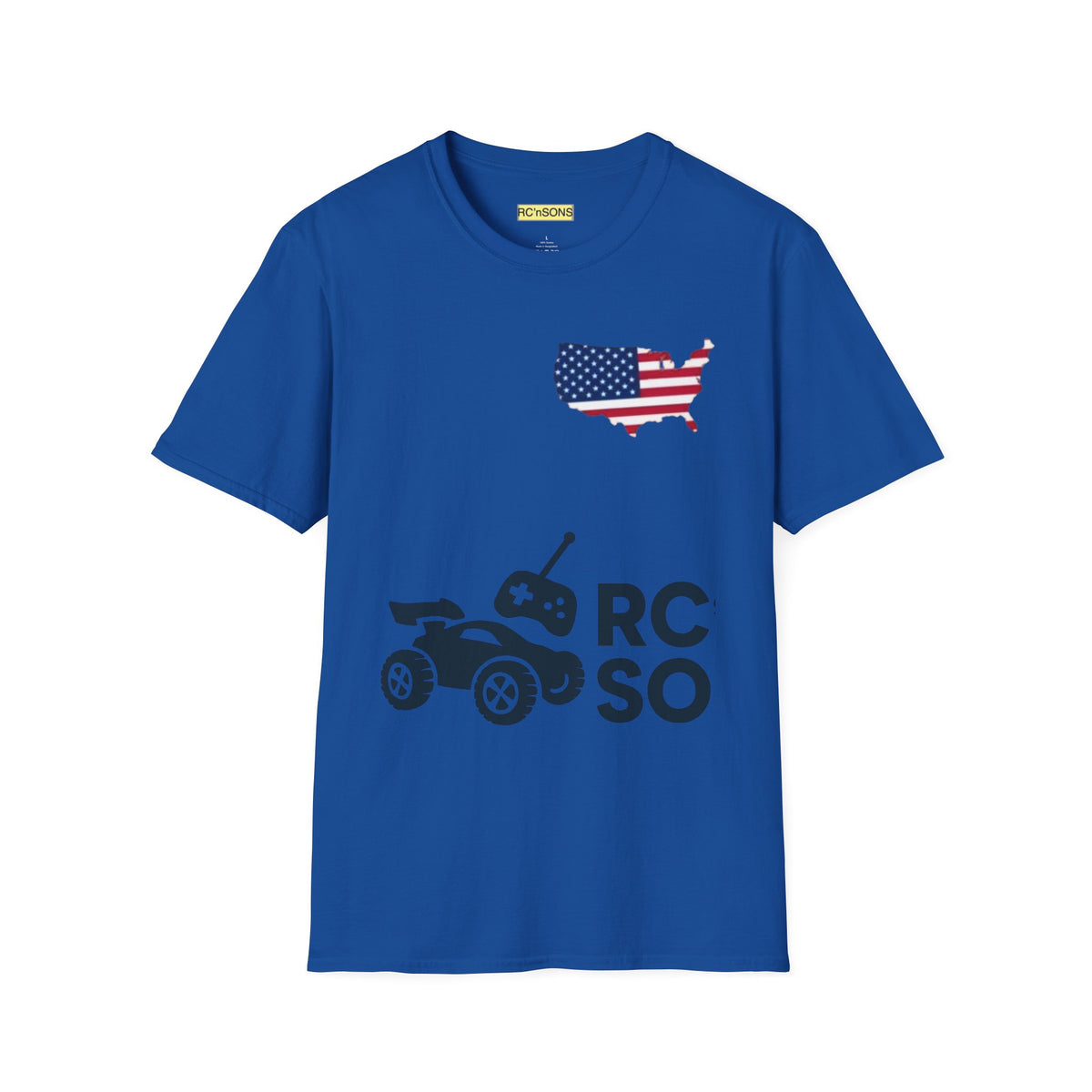 American Flag Tee - Unisex Softstyle T-Shirt for Patriotic Celebrations, 4th of July, Veterans Day, Casualwear, Gift Idea