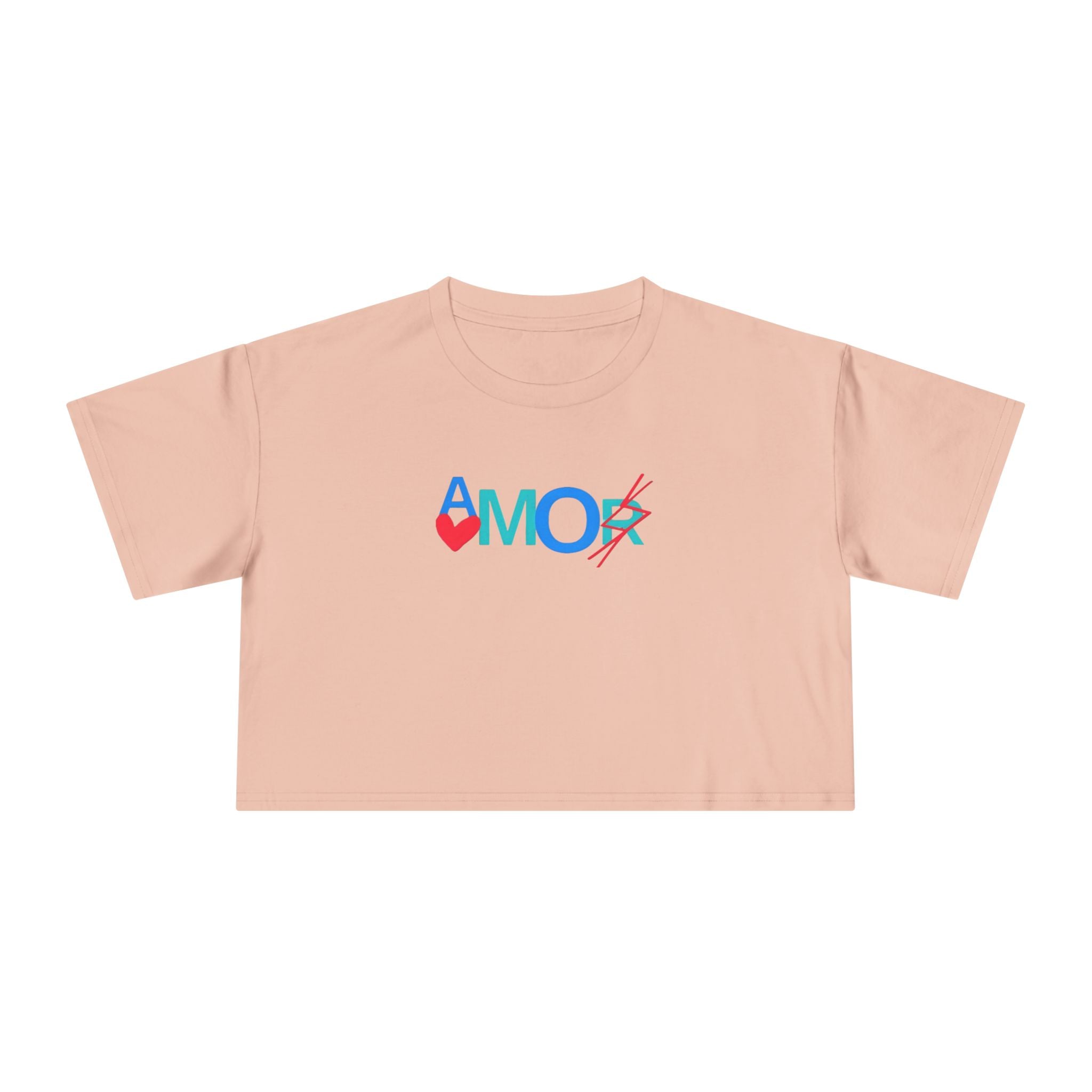 Crop Tee AMORX - Women's Trendy Graphic T-Shirt