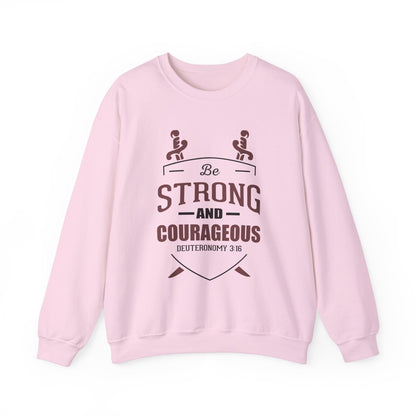 Soyez fort et courageux Sweat-shirt unisexe 