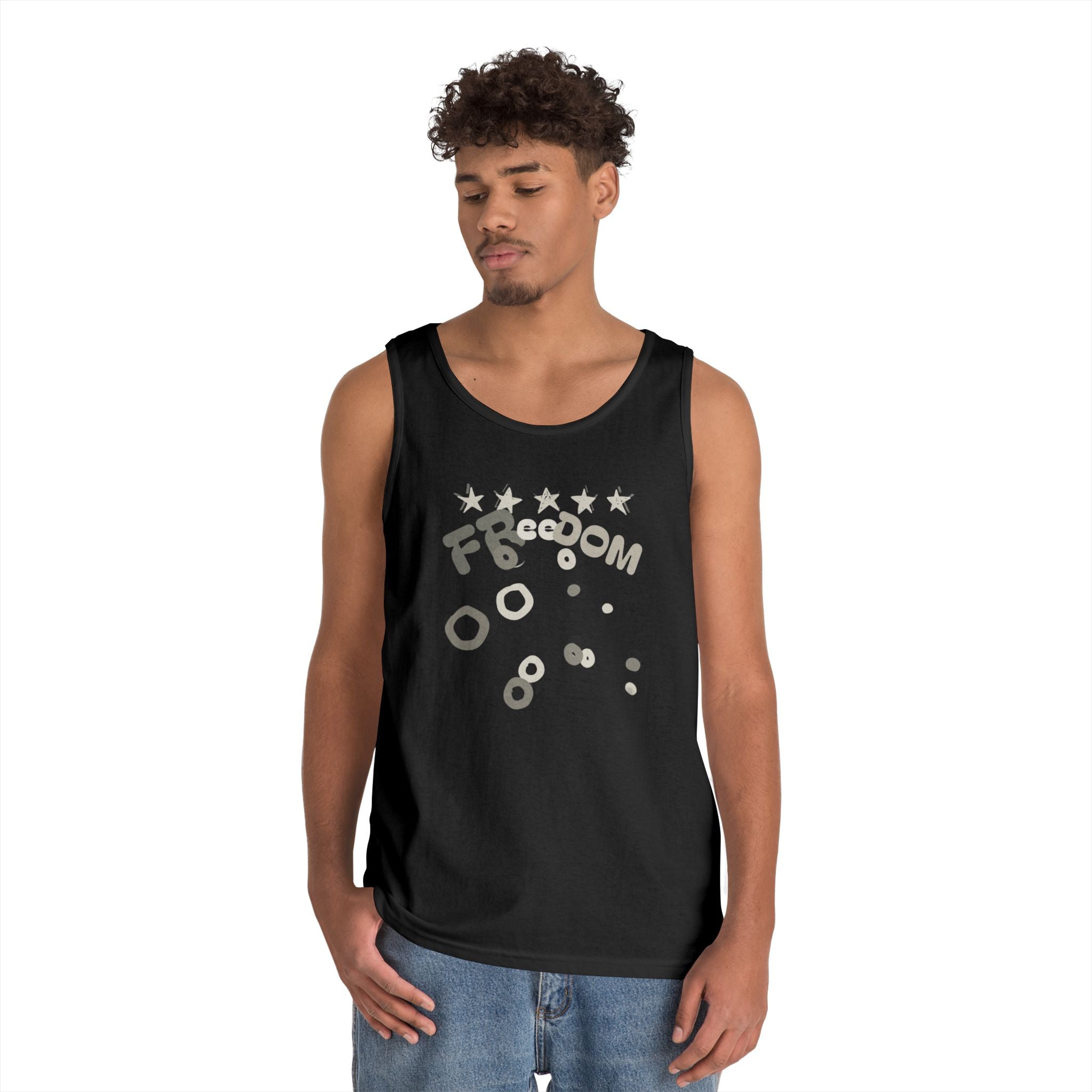 Heavy Cotton Tank Top-Freedom