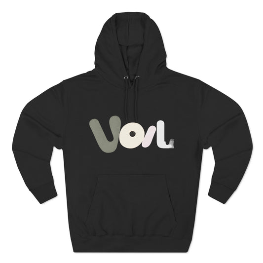 Voila Three-Panel  Hoodie