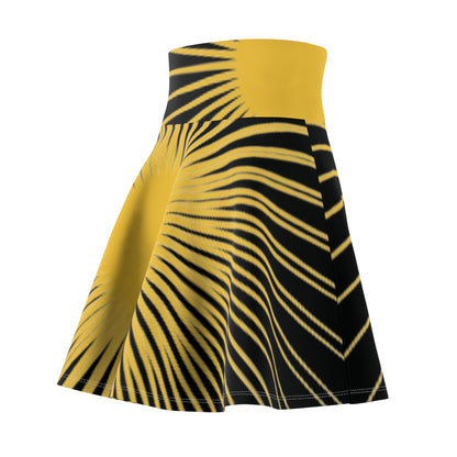 Rcnsons Women's 'Sun Wave' Skater Skirt (AOP)