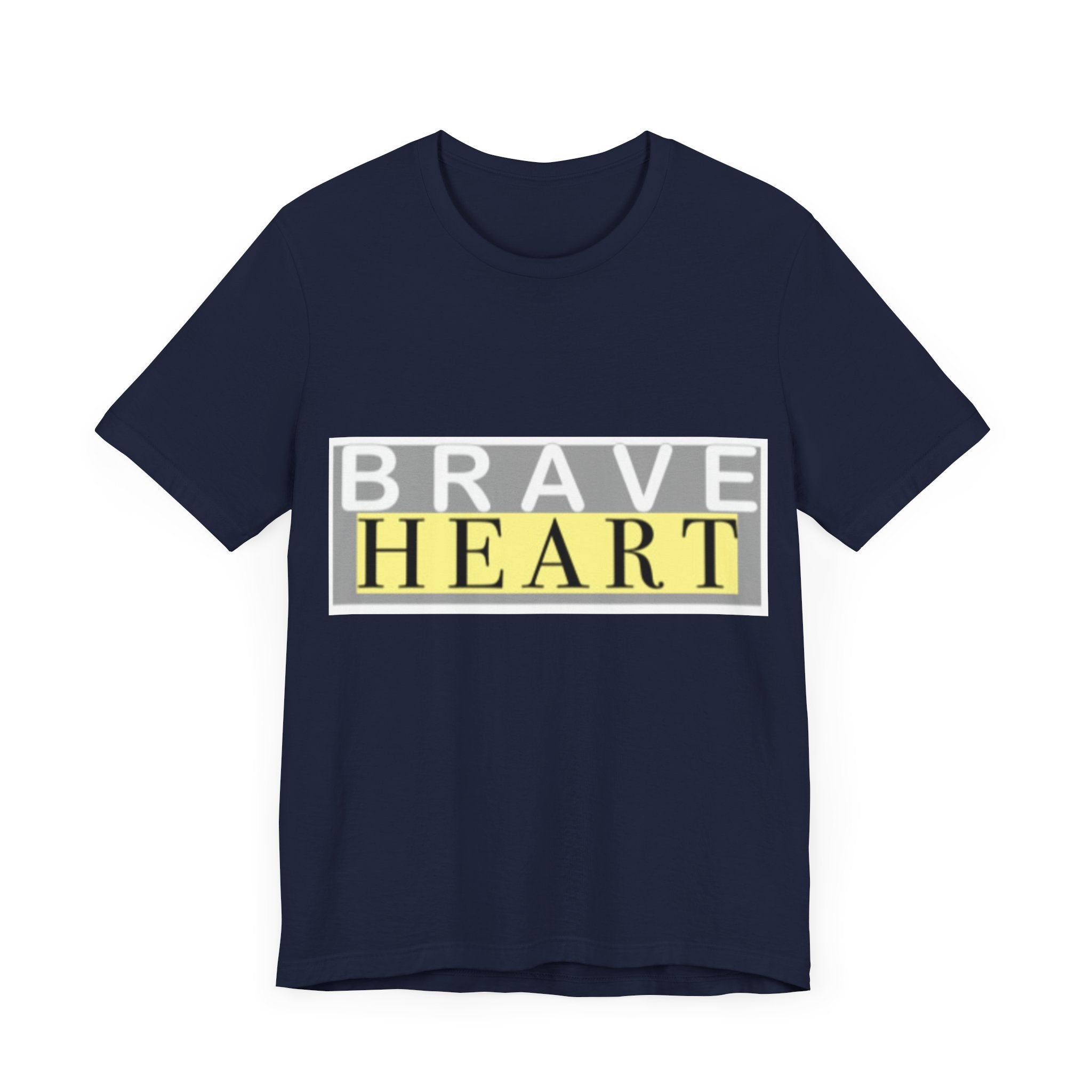Brave Heart Unisex Tee, Inspirational T-Shirt, Gift for Champions, Casual Wear, Motivational Apparel