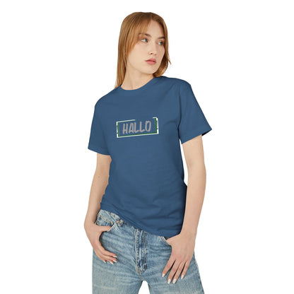 Casual Unisex Tee - 'HALLO' Design - for Everyday Wear Printify