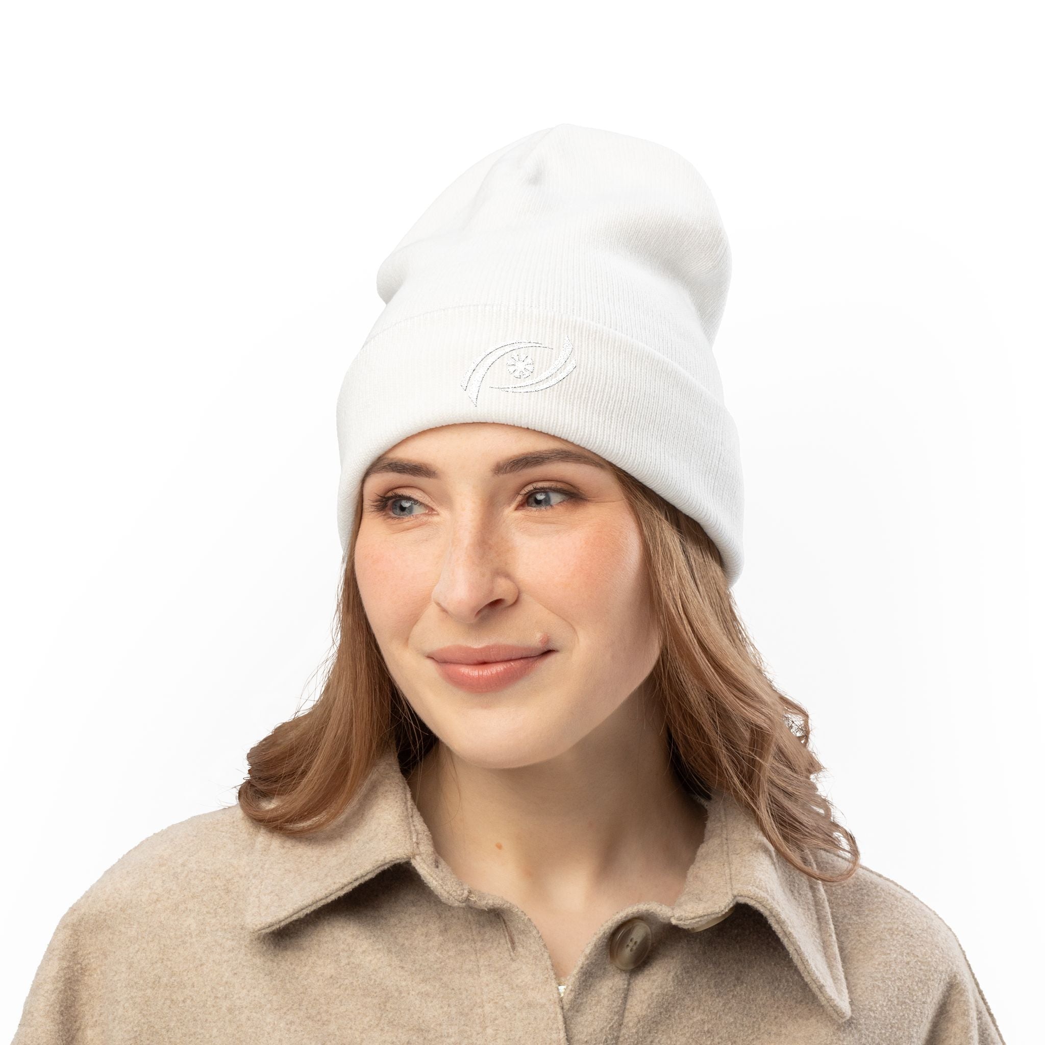 Cozy Embroidered Knit Beanie, Winter Hat, Gift for Him, Gift for Her, Fashion Accessory, Cold Weather Gear, Unique Beanie