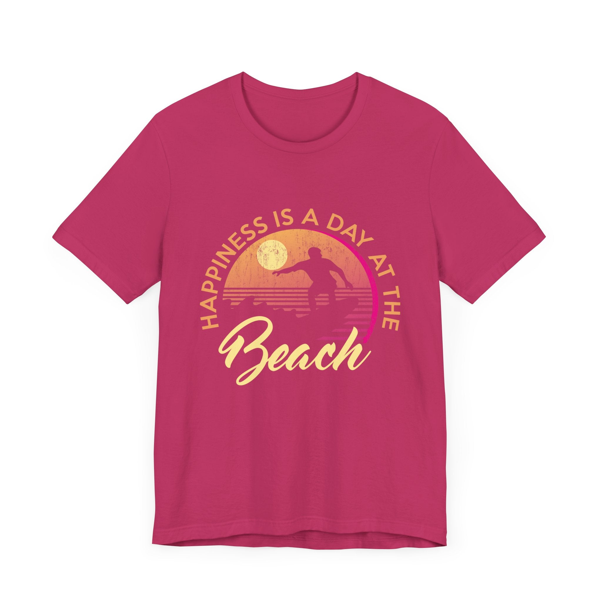 Le bonheur est une journée à la plage Tee unisexe 