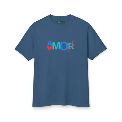 T-Shirt AMORX Unisex Garment-Dyed Heavyweight Cotton Tee