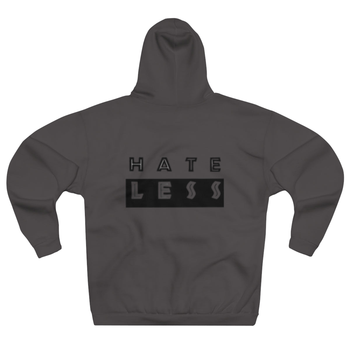 Hate Less Unisex Pullover Hoodie - Positive Vibes for Everyday Wear
