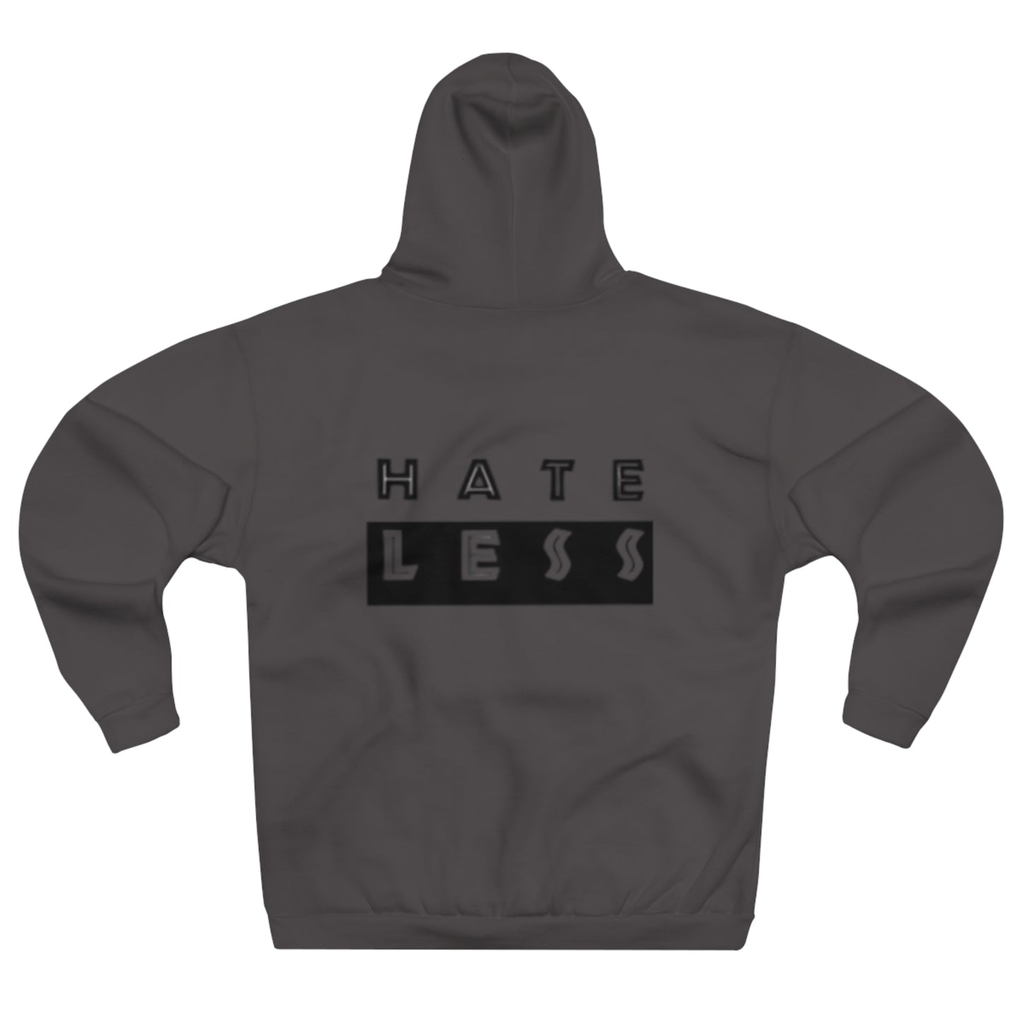 Hate Less Unisex Pullover Hoodie - Positive Vibes for Everyday Wear