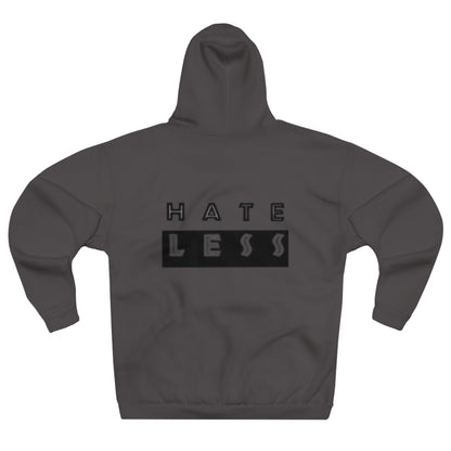 Hate Less Unisex Pullover Hoodie - Positive Vibes for Everyday Wear