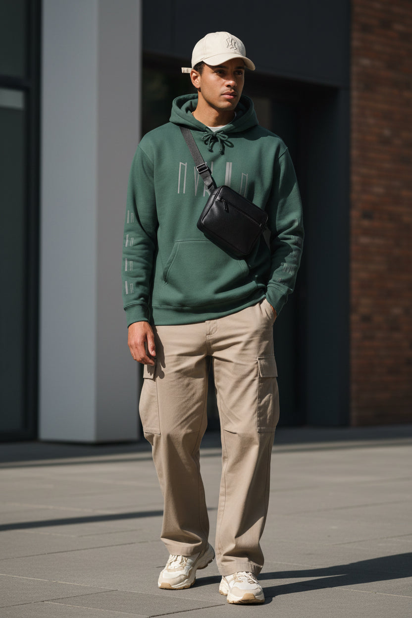 Nvklln Hoodie — Modern Rune-Style Graphic Sweatshirt