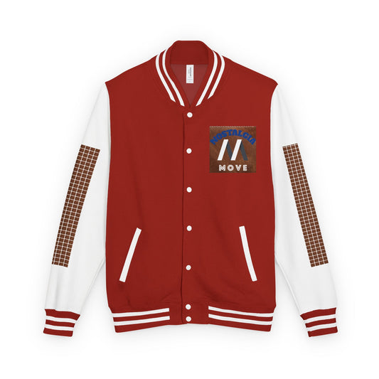Vintage-Inspired Heavyweight Letterman Jacket, Unisex Varsity Jacket, Retro College Apparel, Perfect for Game Day, Nostalgia Move Style Printify