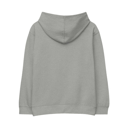 Embroidered Kids Fleece Hoodie with Fun Design Printify