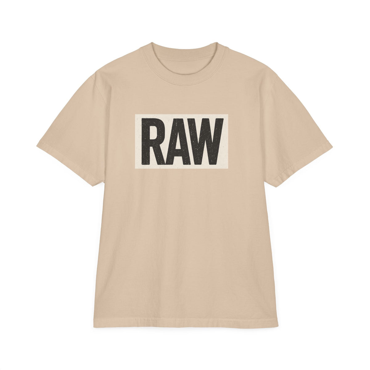 Stylish Unisex Graphic T-Shirt with 'RAW' Print, Casual Streetwear, Everyday Wear, Gift for Friends, Fashionable Basics Printify