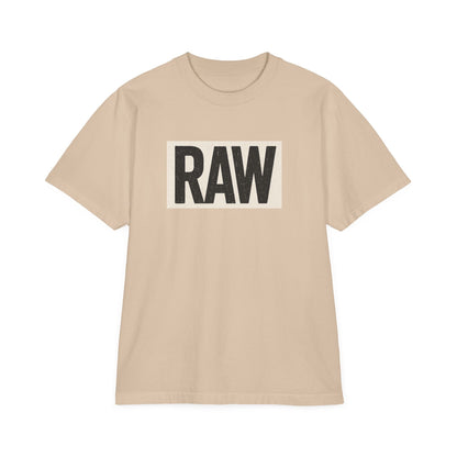 Stylish Unisex Graphic T-Shirt with 'RAW' Print, Casual Streetwear, Everyday Wear, Gift for Friends, Fashionable Basics Printify