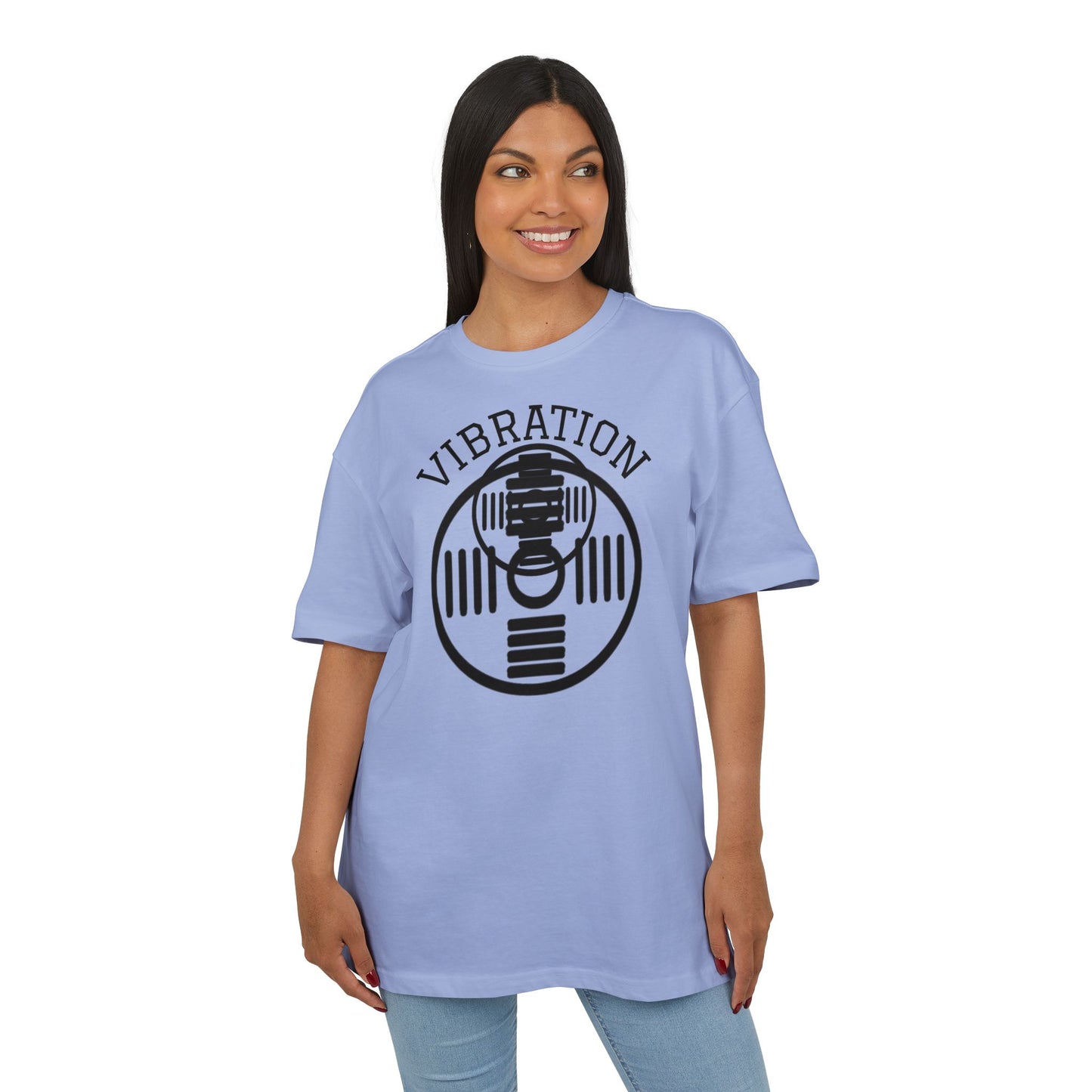 Unisex Vibration Oversized Tee | Comfortable Streetwear, Gym Apparel, Gift for Fitness Lovers, Casual Daily Wear, Graphic Tee