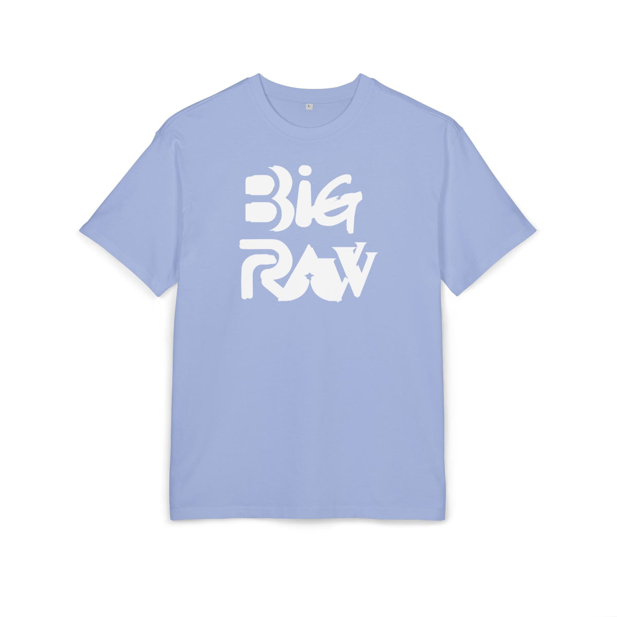 Oversize Tee Big Raw Print Unisex Heavy T-Shirt Printify