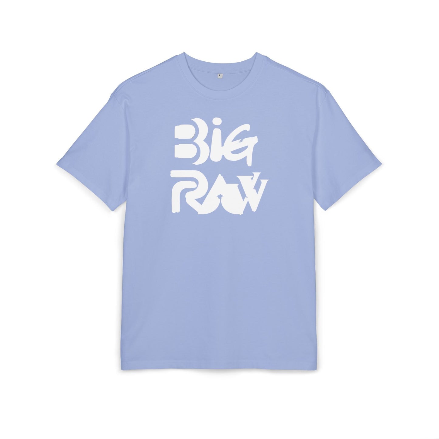 Oversize Tee Big Raw Print Unisex Heavy T-Shirt Printify