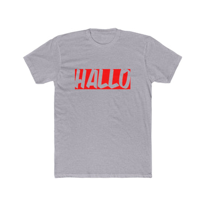 T-Shirt with Hallo Design | Unisex Cotton Crew Tee
