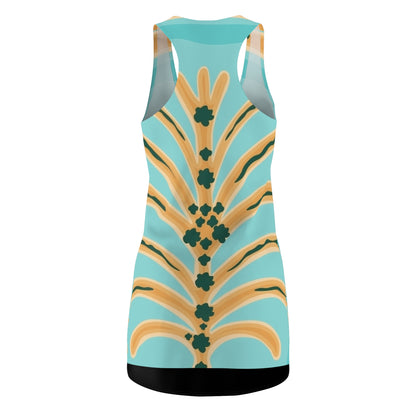 Women's Cut & Sew Racerback Palme Dress (AOP)