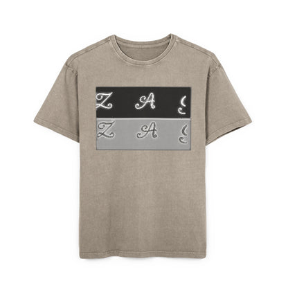 Oversize Tee - Zagzag Acid Washed Design