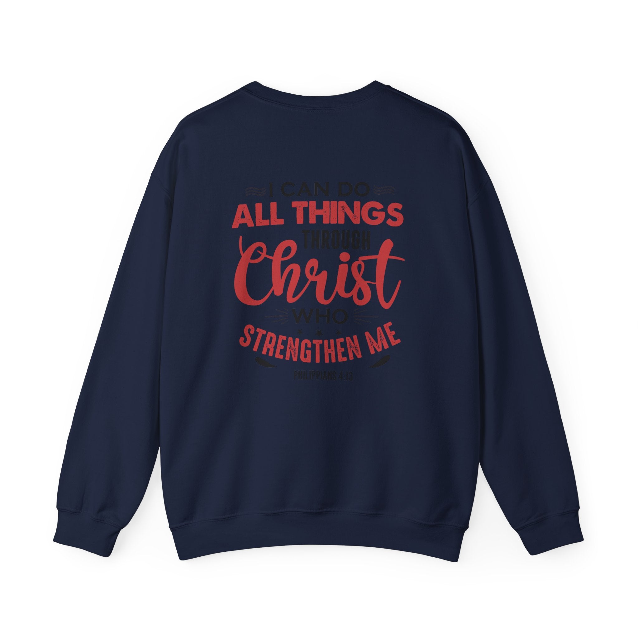 Je peux tout faire à travers le Christ Sweat-shirt unisexe 
