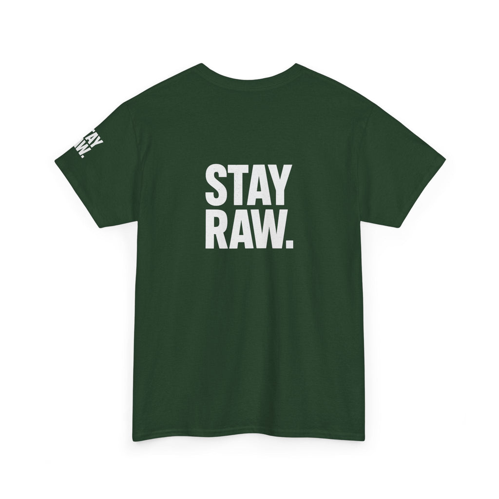 Raw Energy Unisex Tee - Stay Raw, Casual Wear, Street Style, Everyday Outfit, Graphic Tee, Gift for Him/Her Printify