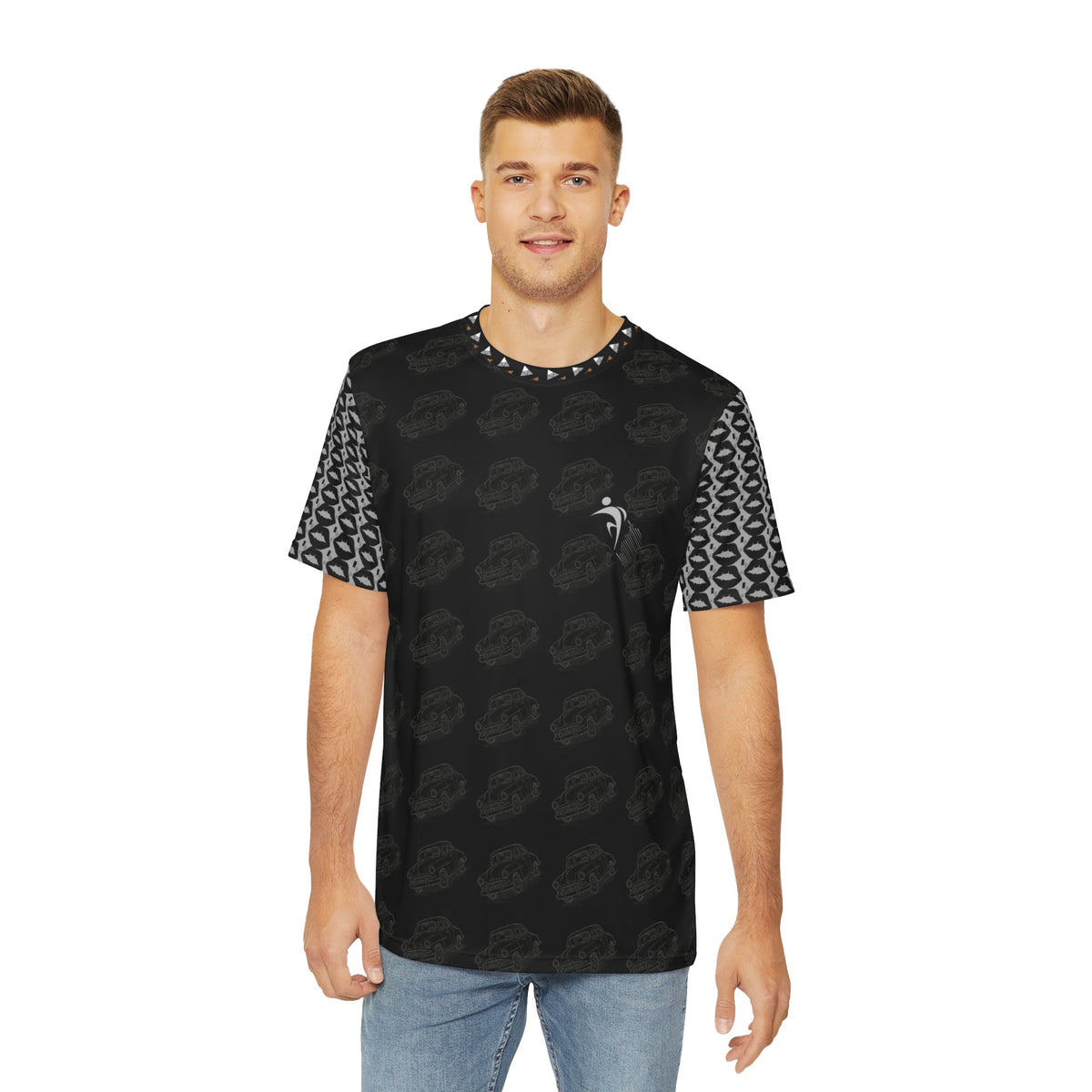 Men's Yoga Vibe Tee | Meditation Shirt, Comfortable Polyester Top, Activewear for Mindfulness, Gift for Yoga Lovers Printify