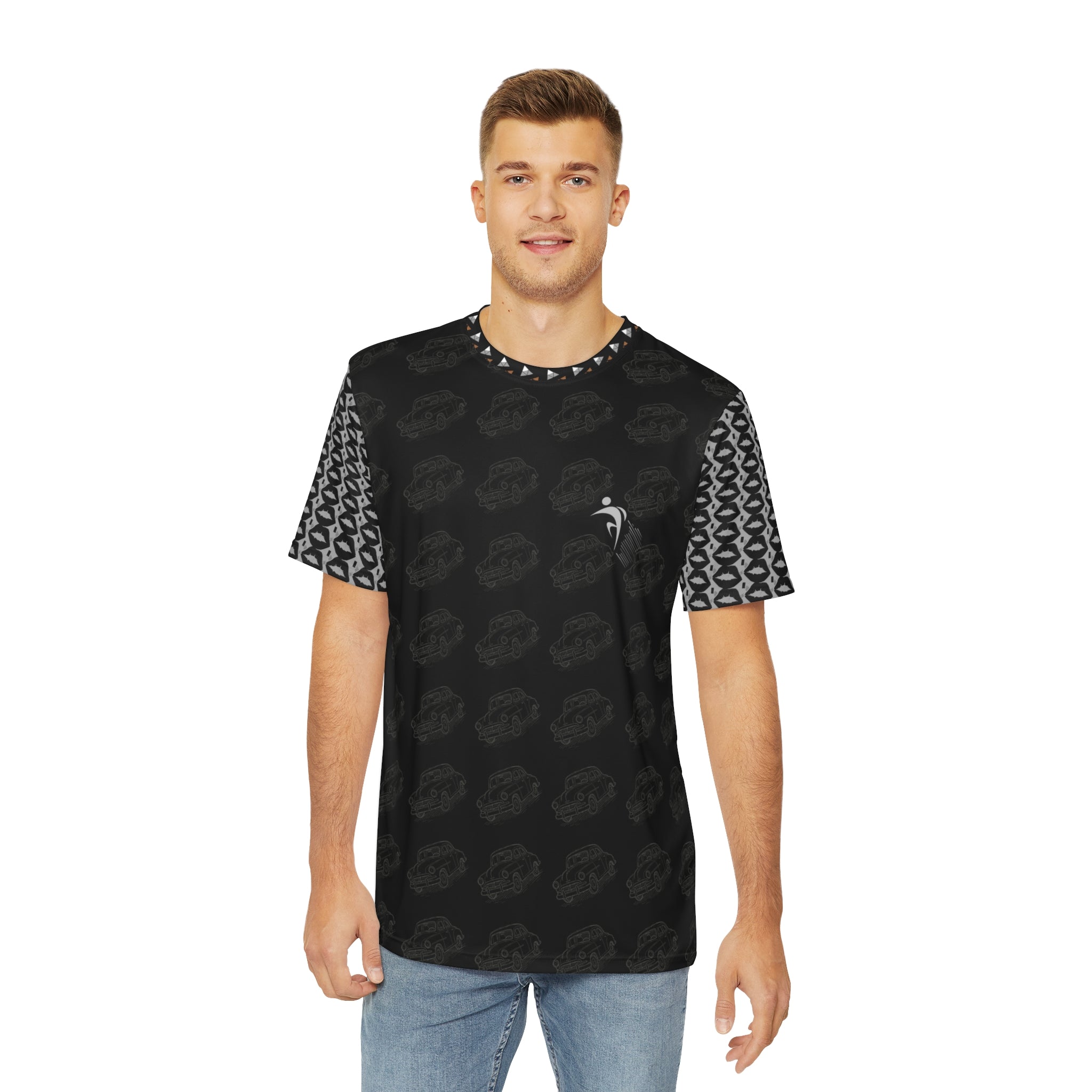 Men's Yoga Vibe Tee | Meditation Shirt, Comfortable Polyester Top, Activewear for Mindfulness, Gift for Yoga Lovers Printify