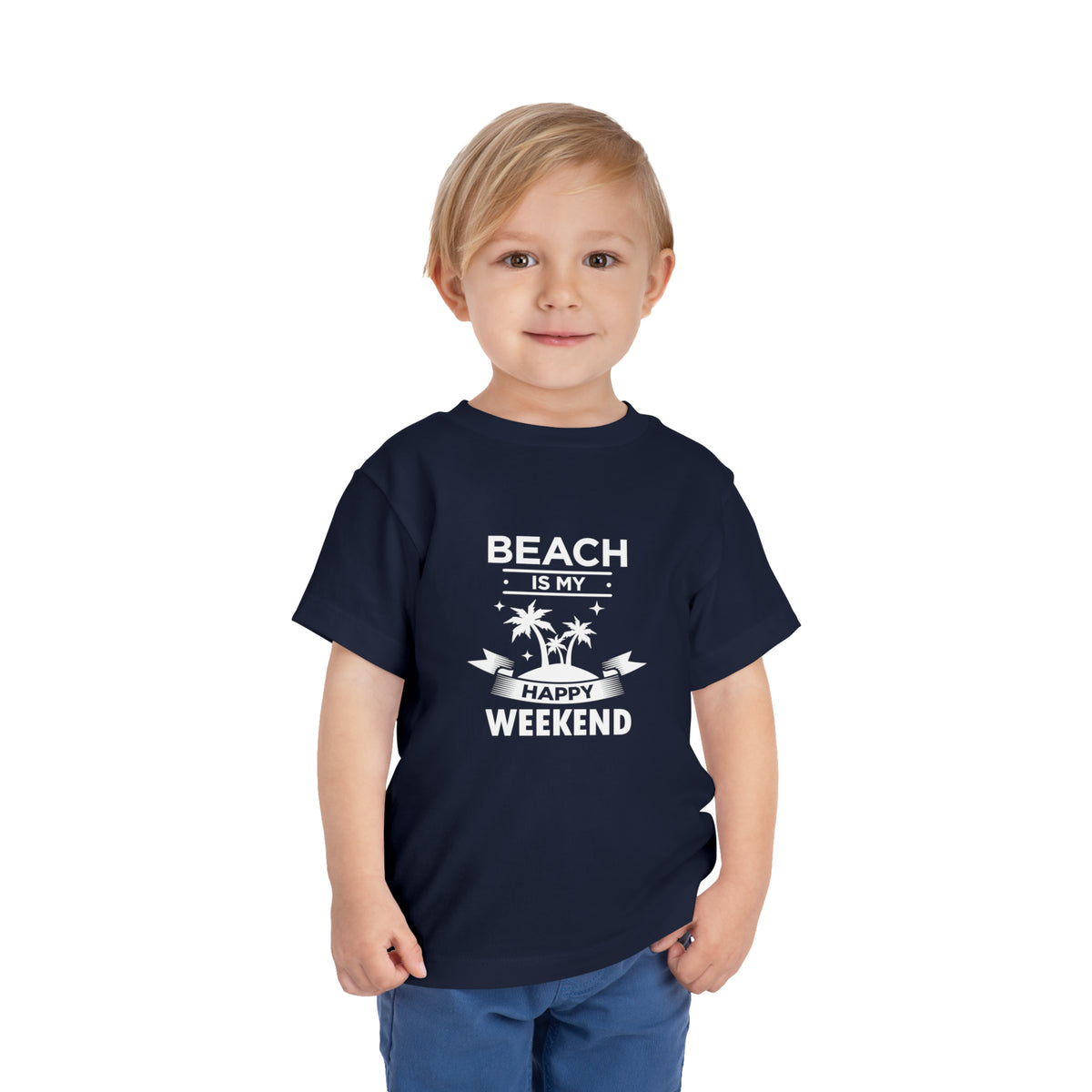 Beach Is My Happy Weekend Toddler Tee