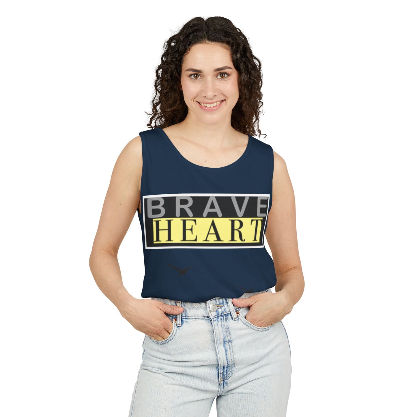 Brave Heart Tank Top | Unisex Garment-Dyed Tee