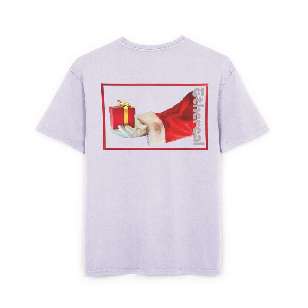 Tee Santa Claus Acid Washed Men's Oversize Heavy