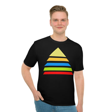 Loose T-shirt with Pyramid Design