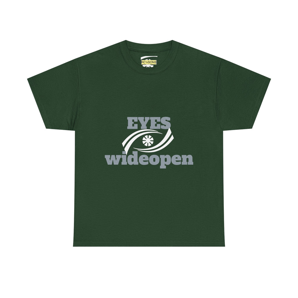 Eyes Wide Open Unisex Heavy Cotton Tee | Everyday Wear, Gift for Dreamers, Casual Shirt, Inspirational Apparel, Unisex T-Shirt Printify