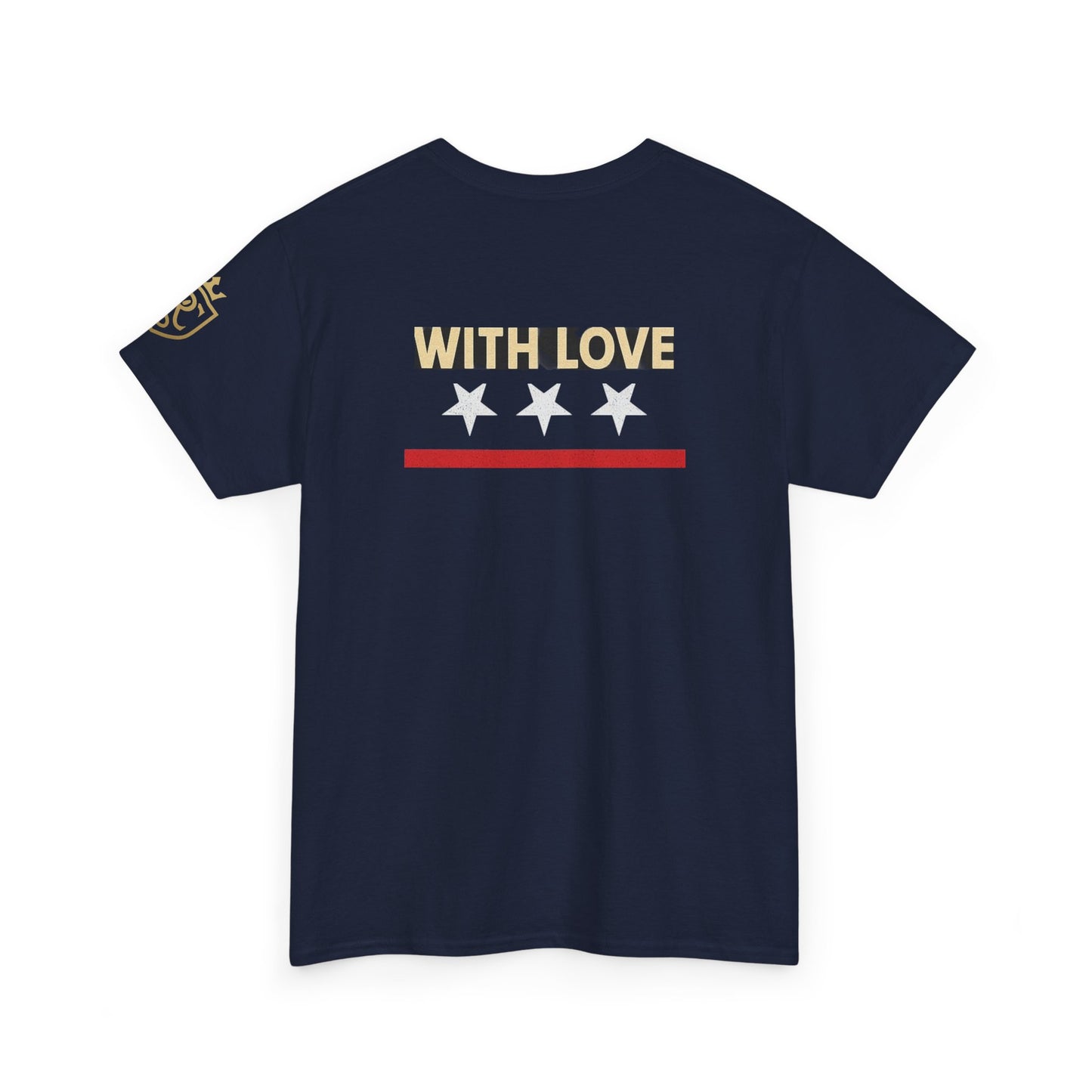 Stylish Unisex Heavy Cotton Tee - 'With Love' Statement Shirt, Casual Wear, Gift for Her, Gift for Him, Everyday Comfort