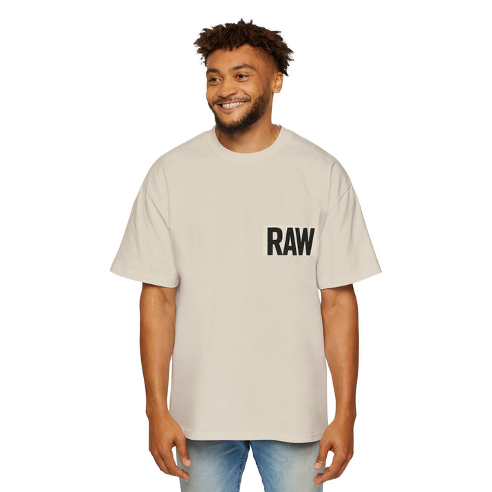 Men's Heavy Oversized Tee - Casual Streetwear, Summer Essential, Graphic T-Shirt, Gift for Him, Trending Fashion Printify