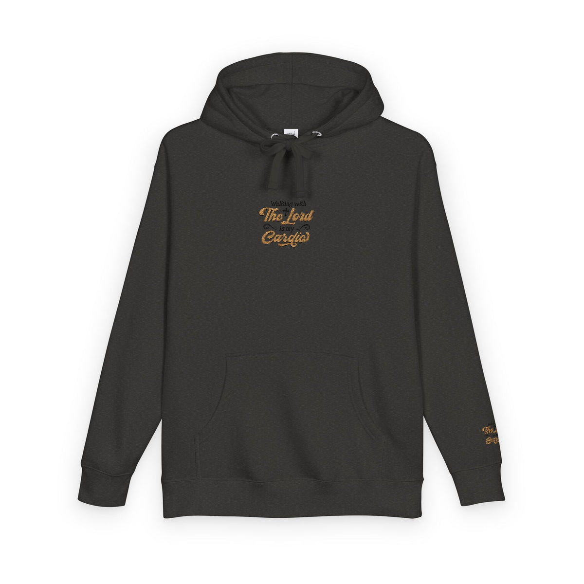 Religious Fleece Hoodie - Walking with the Lord Printify