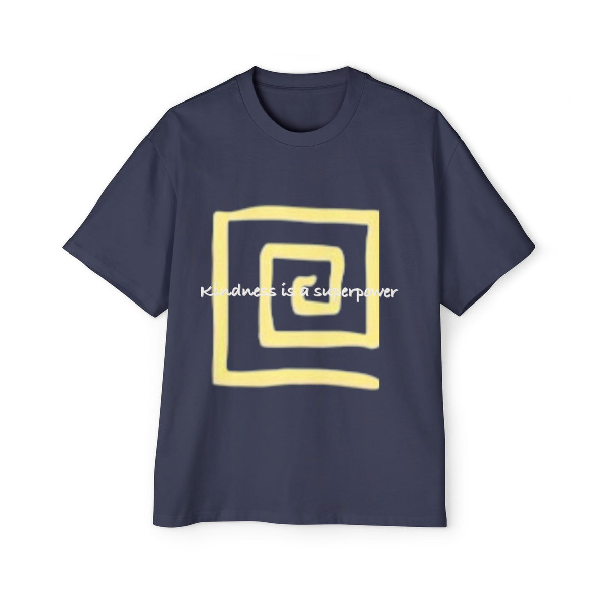 Oversized Tee - Kindness is a Super Power Graphic Design Shirt for Men Printify