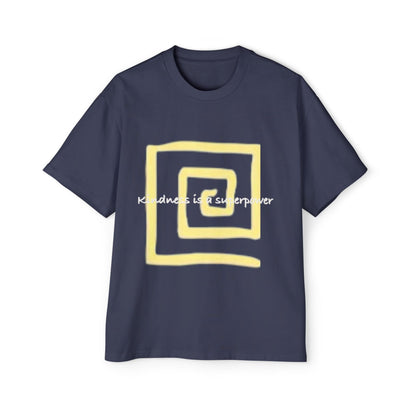 Oversized Tee - Kindness is a Super Power Graphic Design Shirt for Men Printify