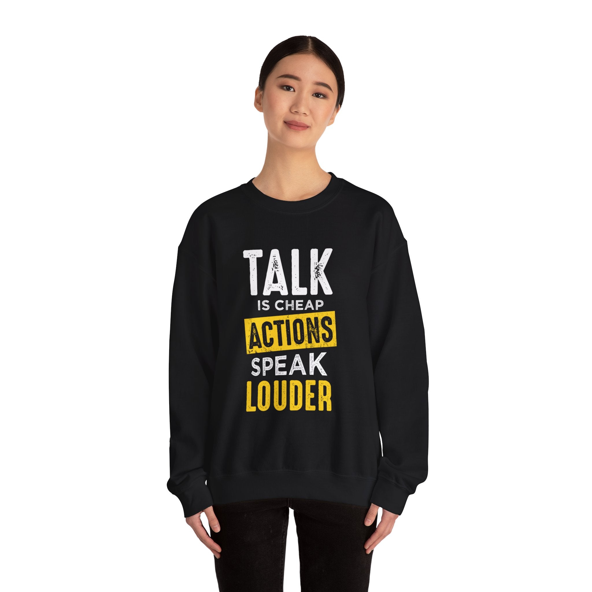 Parler, c’est des actions bon marché, parler plus fort, sweat-shirt unisexe 