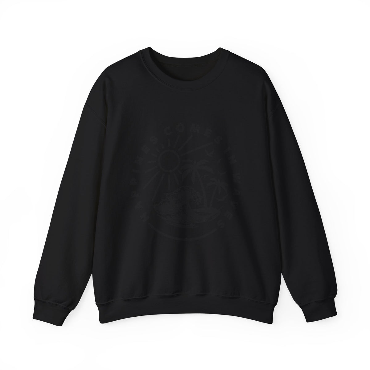 Le bonheur vient par vagues Sweatshirt 