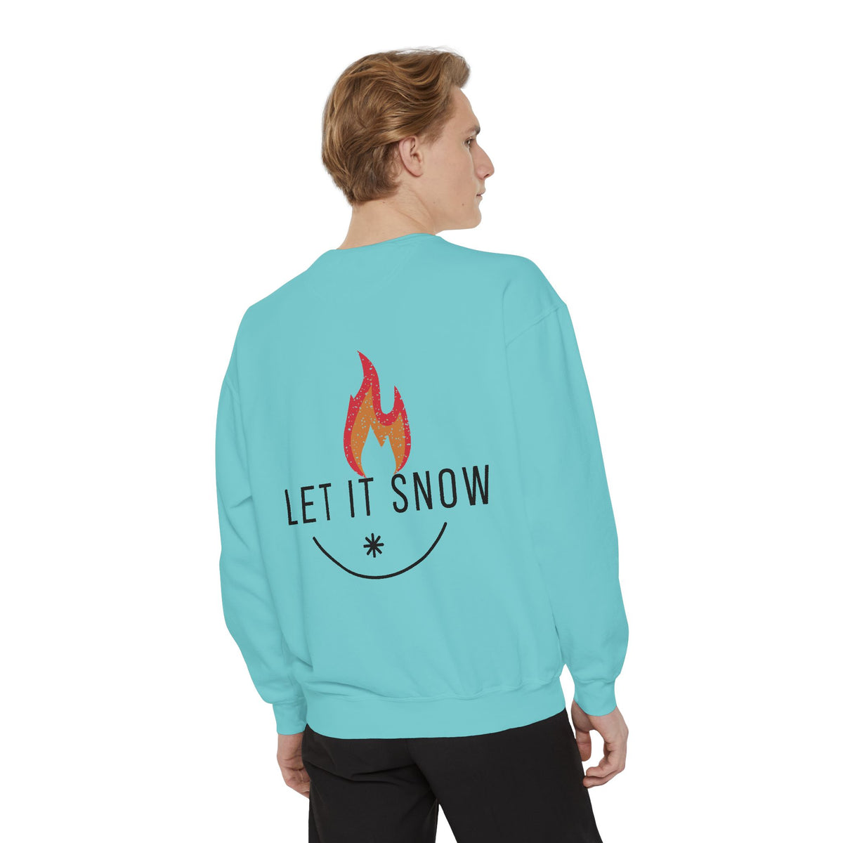 Let It Snow Unisex Garment-Dyed Sweatshirt