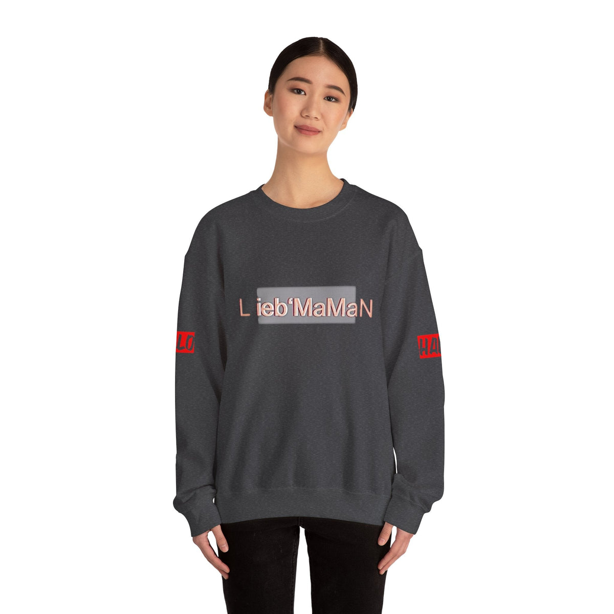 Lieb'MaMan Unisex Heavy Blend Crewneck Sweatshirt - Gift for Mom Printify